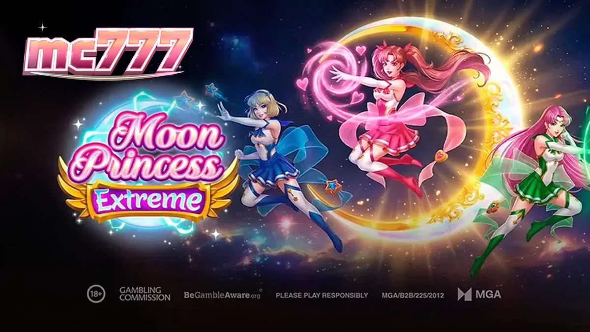 Tampilan visual grid 5x5 pada slot Moon Princess Extreme